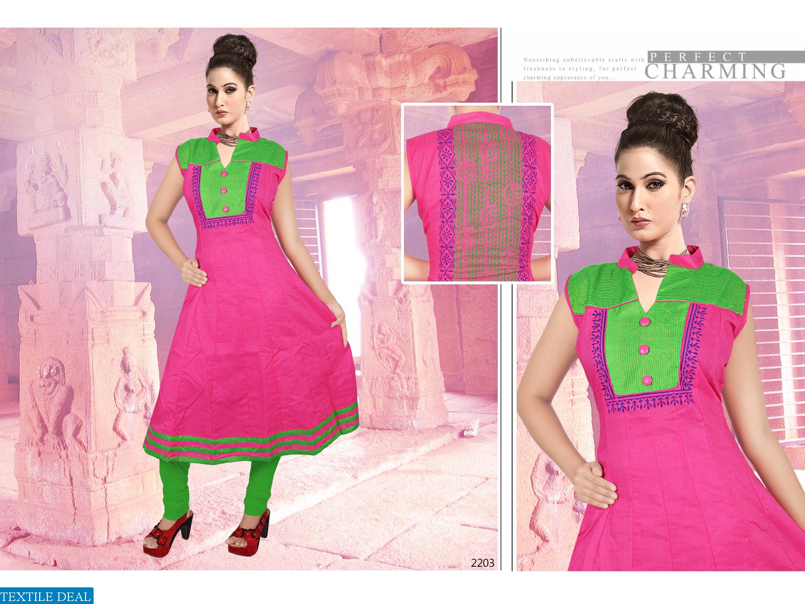 Sp Taaj Wholesale Cotton anarkali kurtis